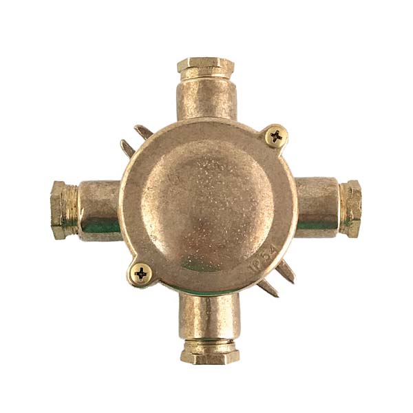 Abzweigdose aus Messing x4