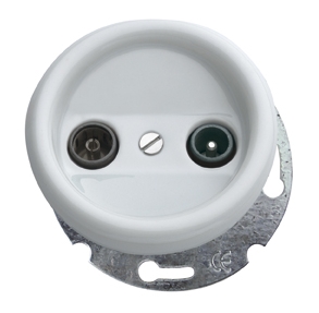 Fernsehen Basis Porzellan Unterputzmontage