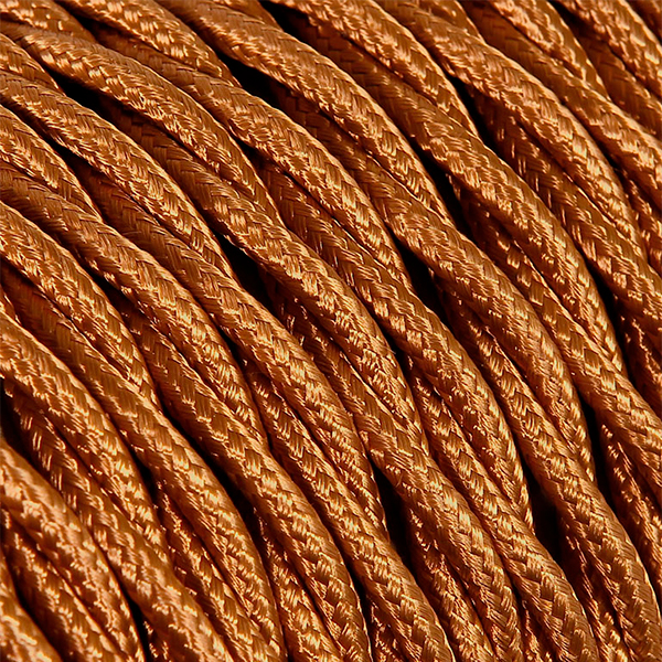 Netzkabel Farbe braun bronze