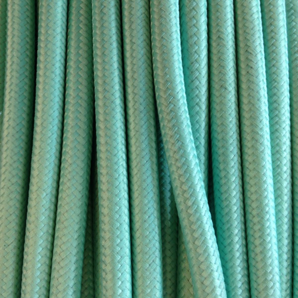 Textilkabel Farbe Aquagrün