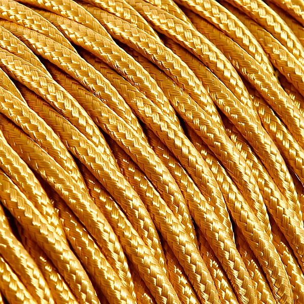 Kabel geflochten gold matt