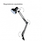 Architekten-Schreibtischleuchte Schwarz