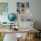 Architekten-Schreibtischleuchte Weiß