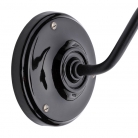 Wandleuchte rustikal schwarz