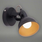 Spot wandleuchte Schwarz-gold